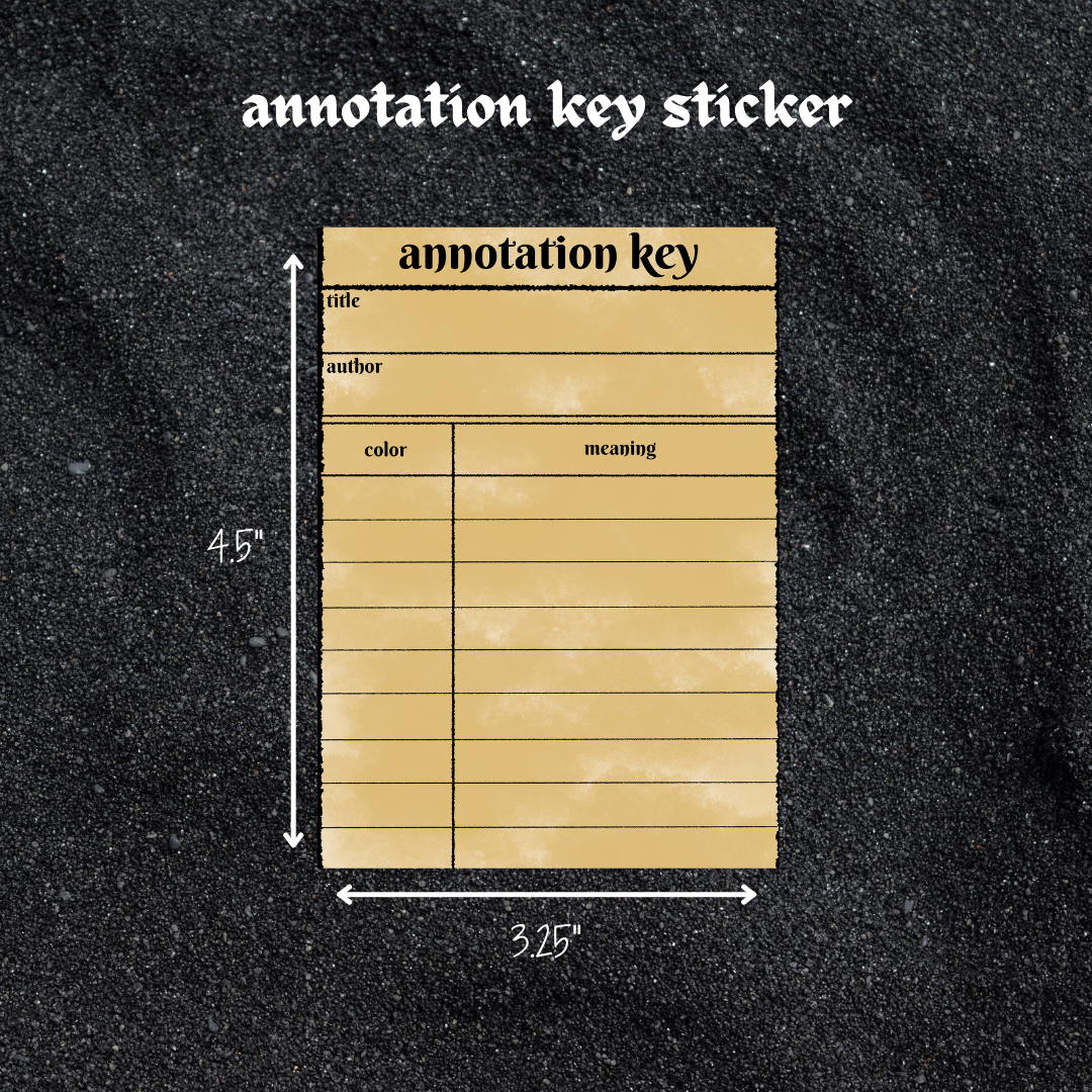 annotation key bookplate