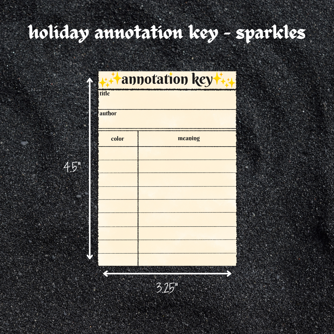 Self Help Annotation Key *special* annotation keys – girlinread annotating stickers