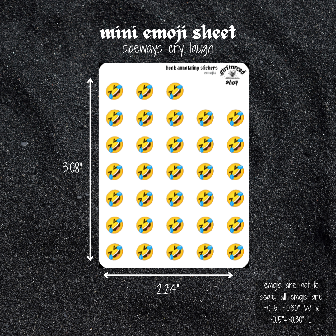 mini emoji sticker sheet