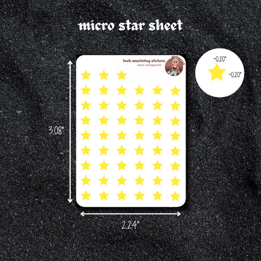 micro icon sticker sheets