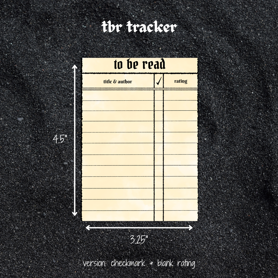 tbr tracker sticker