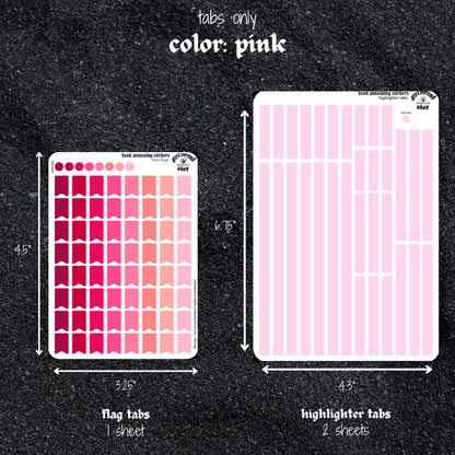 bestie book annotating sticker sets