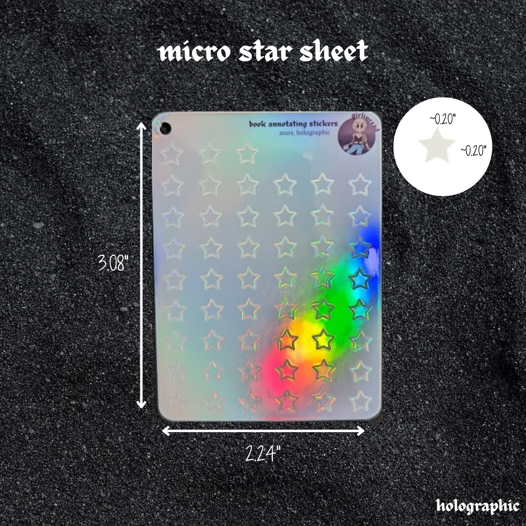 holographic sticker sheets